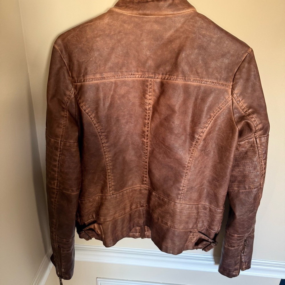 J2 Women’s Punk Whimsygoth Faux Leather Size Large Jacket Outerwear Trendy Y2K - Picture 5 of 7